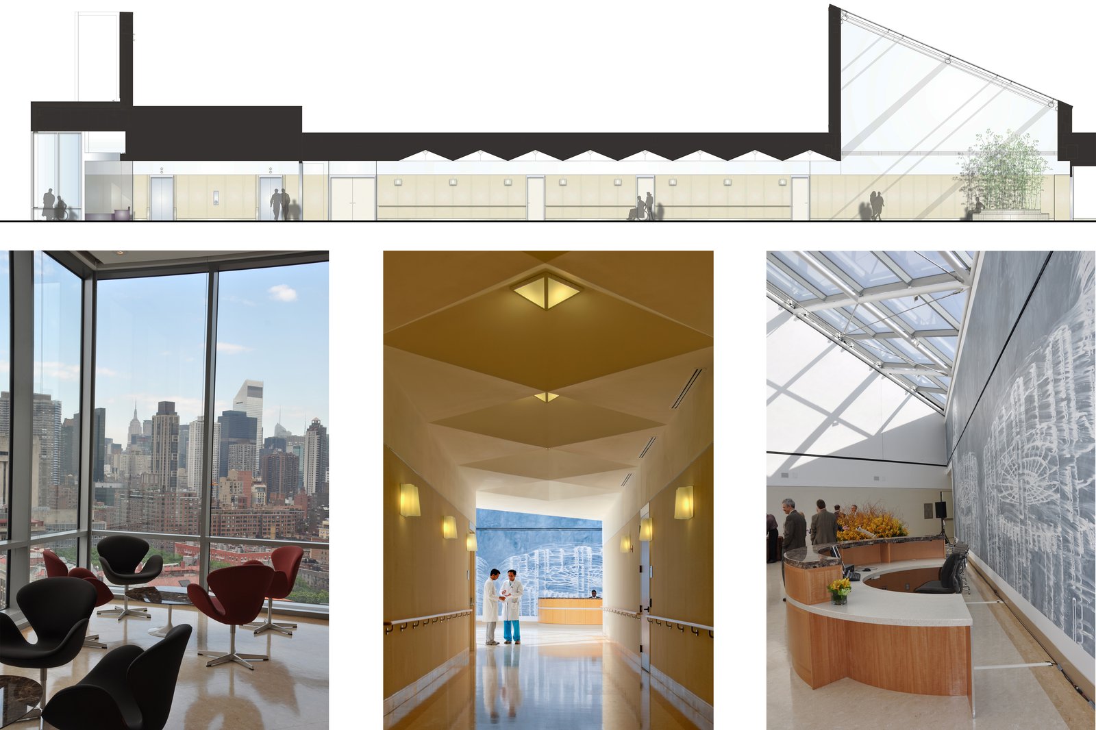 Inpatient Facility, Greenberg Pavilion, NYPH / Weill Cornell Pei Cobb